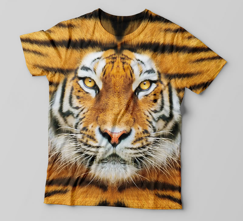 Camiseta Tigre 3D 