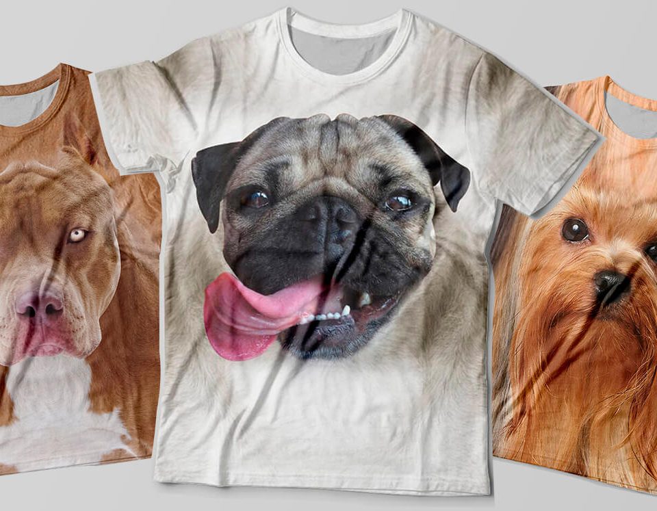 Camisetas personalizadas de animais 3D