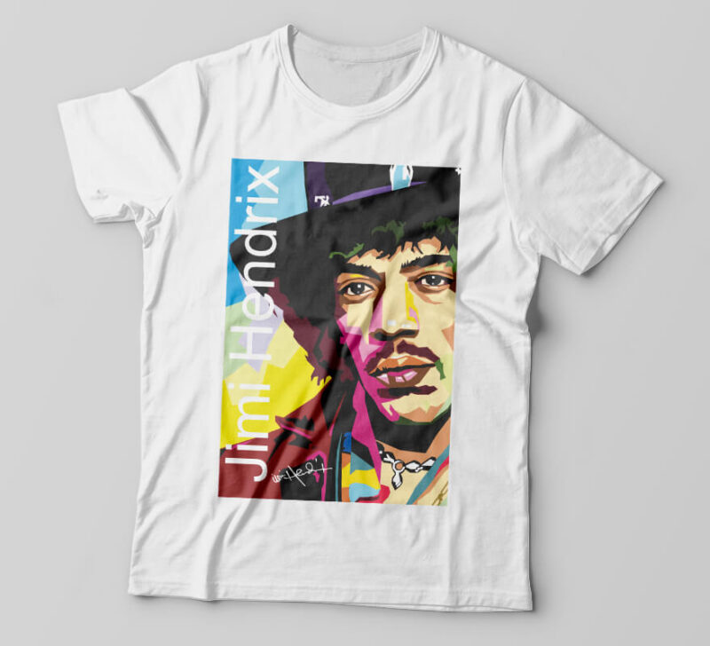 Camisetas personalizada cantores Jimi Hendrix