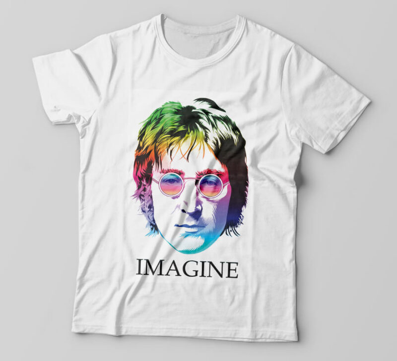 Camisetas personalizada cantores Lennon Imagine