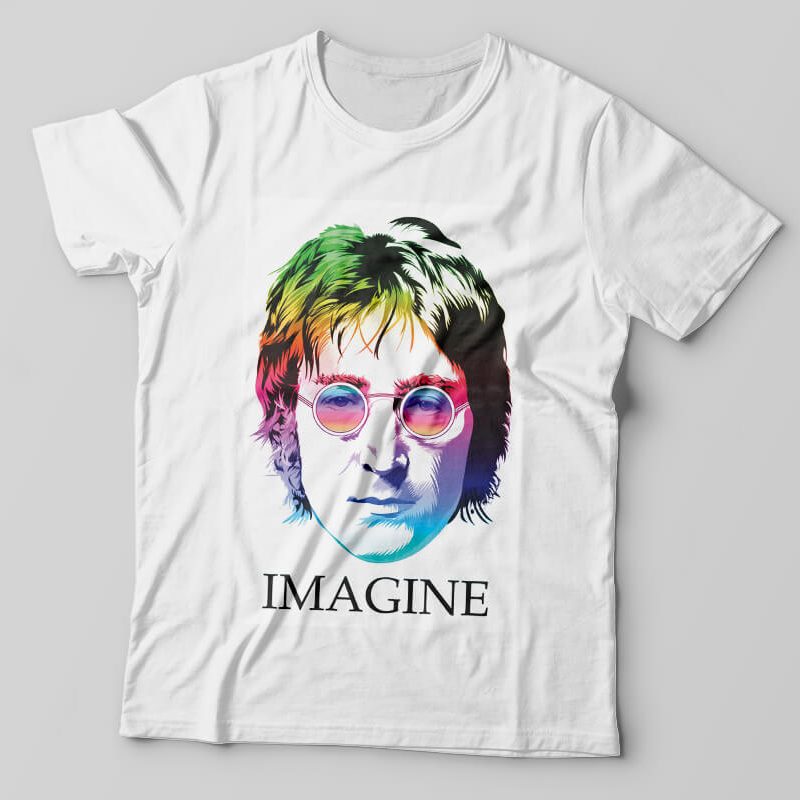 Camisetas personalizada cantores Lennon Imagine