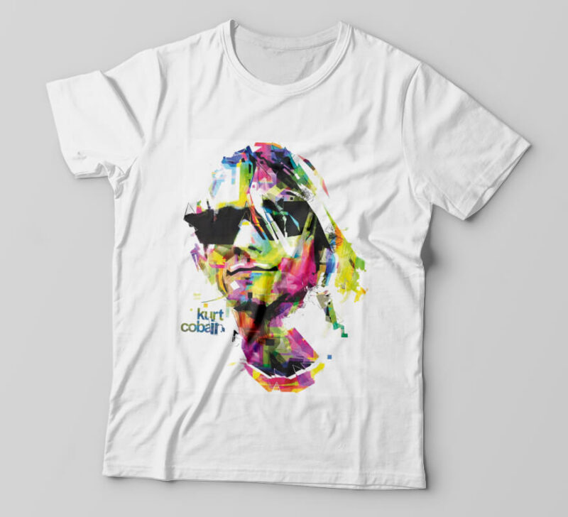 Camisetas personalizada cantores Kurt Cobain