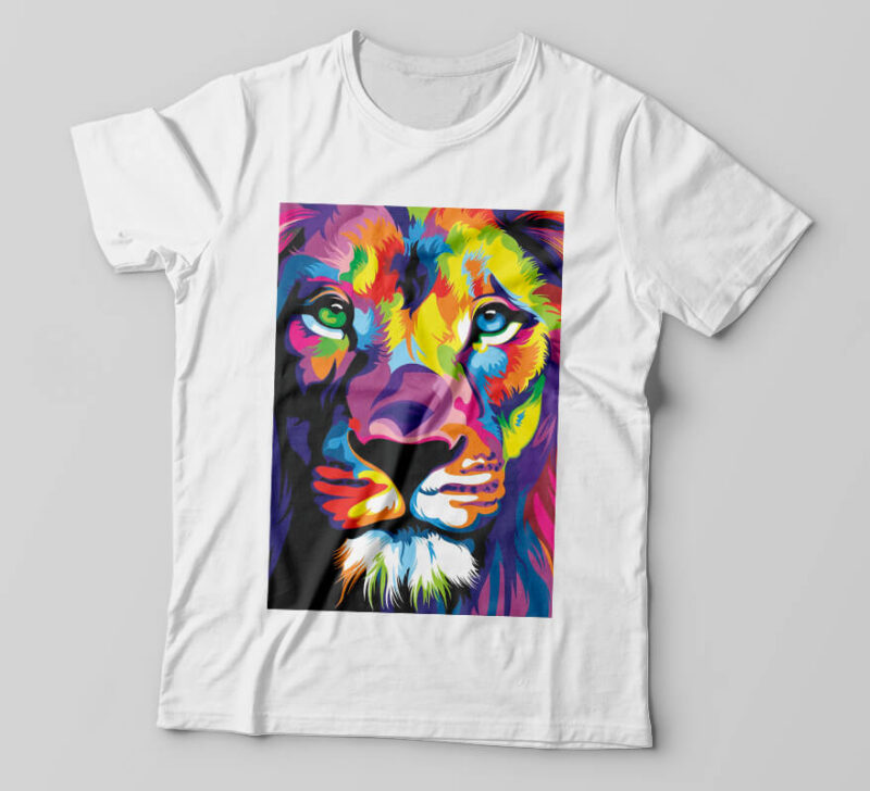 Camisetas personalizada Leão Art