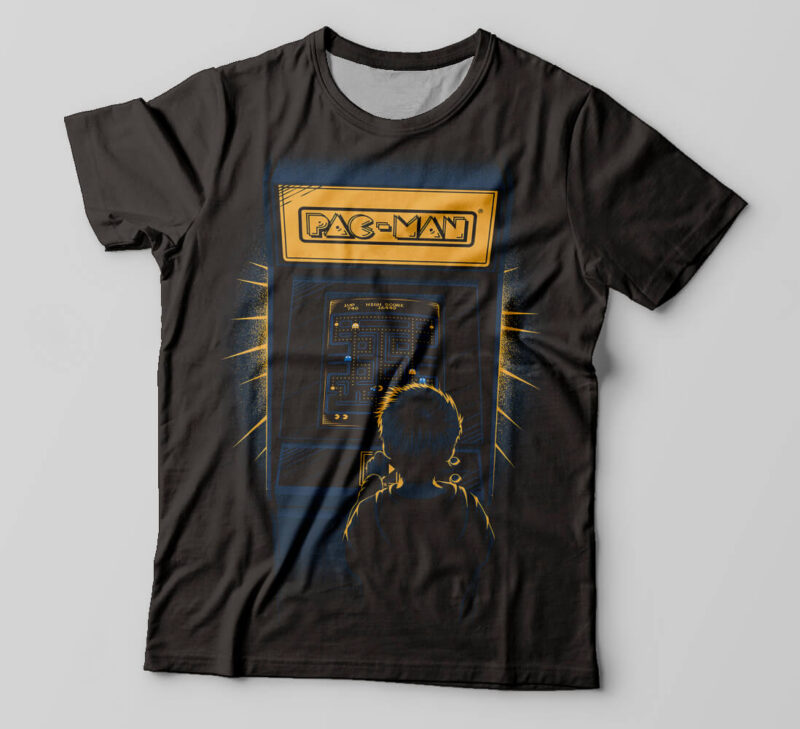 Camisetas personalizadas pac man games