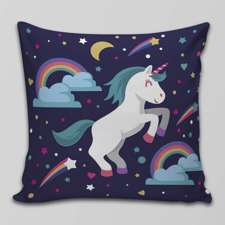 Capa Almofada Unicórnio Unicorn Cute Kawaii Tumblr