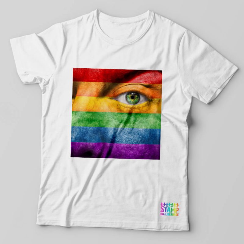 Camiseta Olho Rainbow