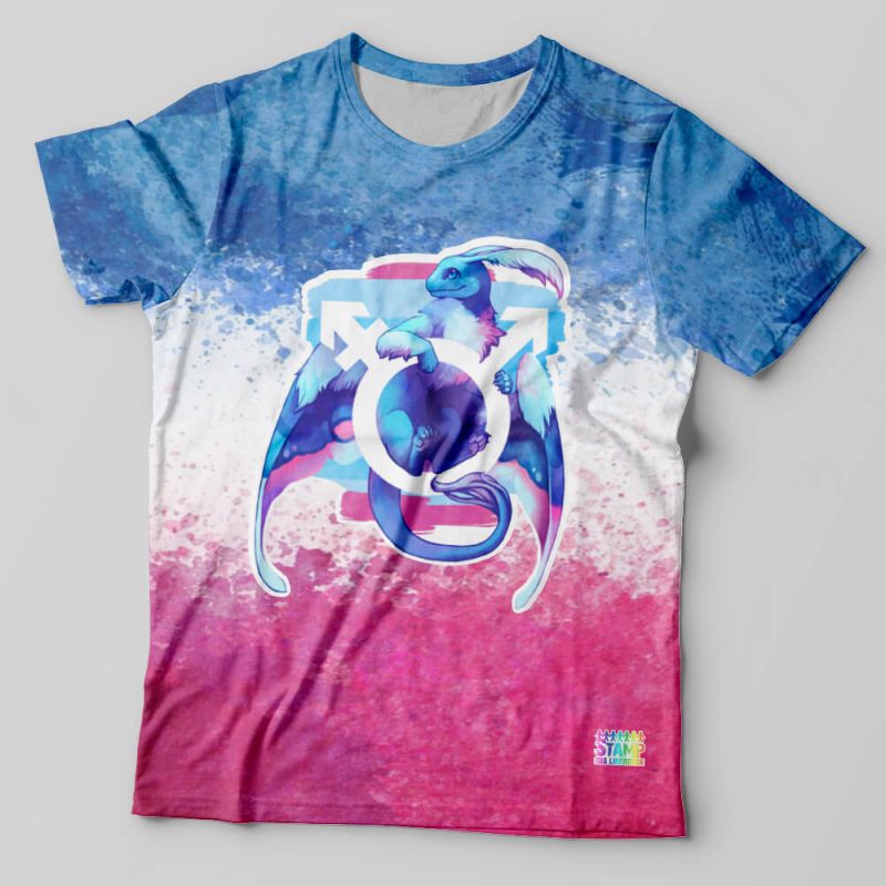 Camiseta Dragões LGBT Azul