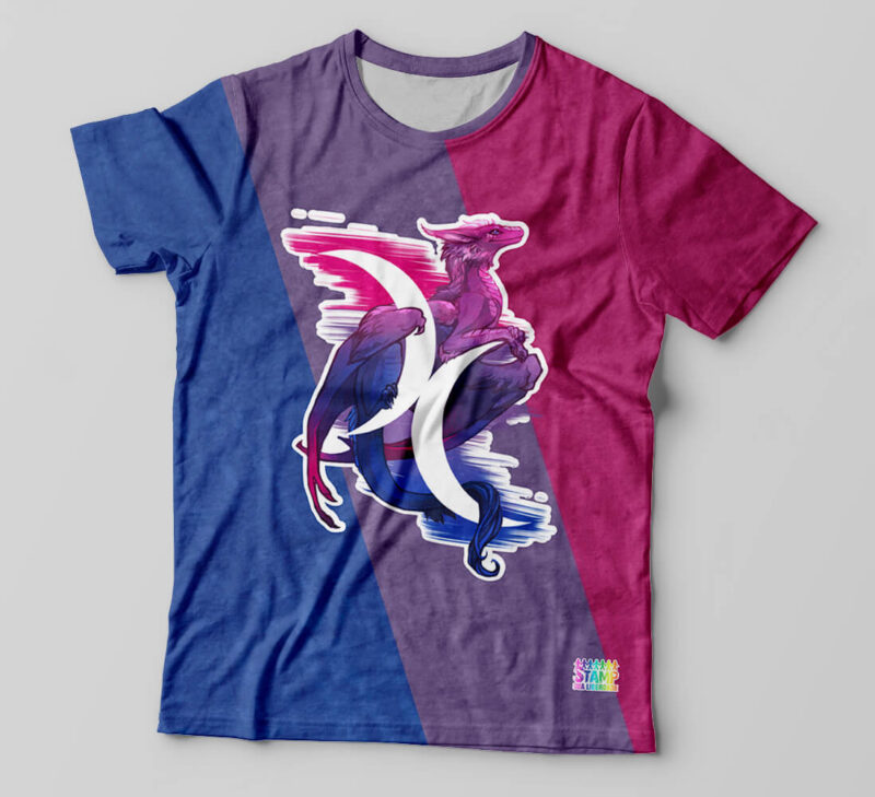 Camiseta Dragões LGBT Lilás