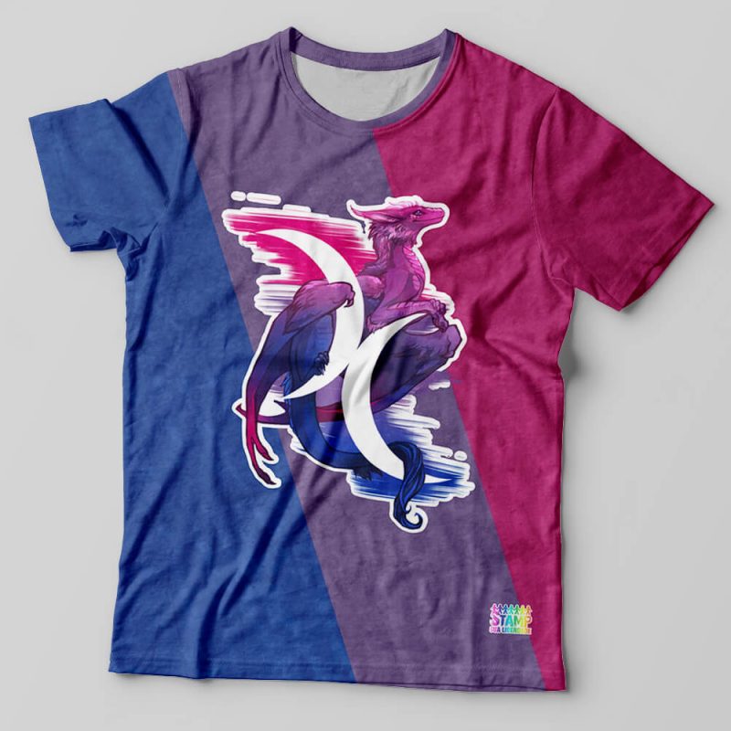 Camiseta Dragões LGBT Lilás