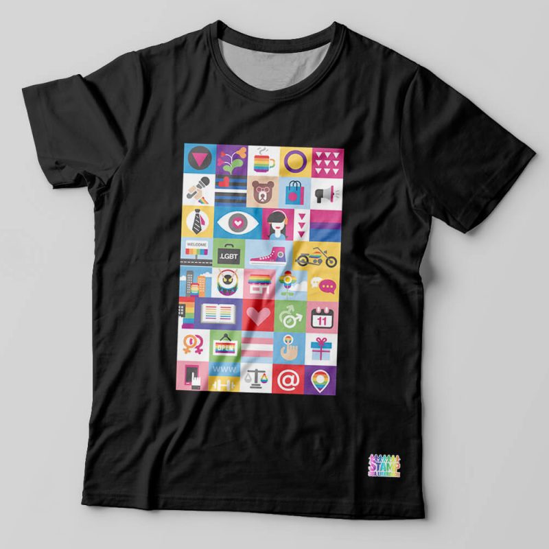 Camiseta Icons LGBT