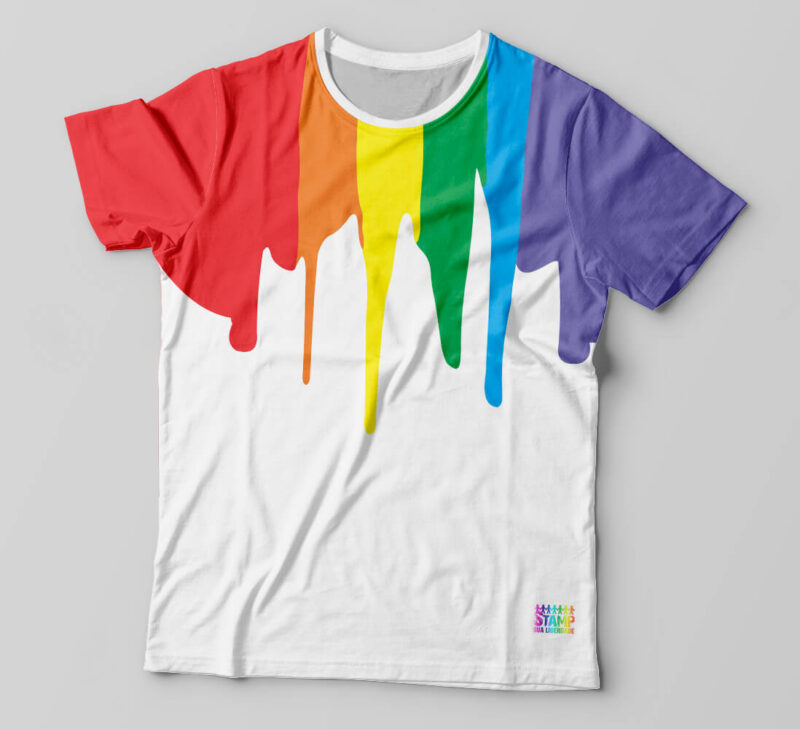 Camiseta Rainbow Ink