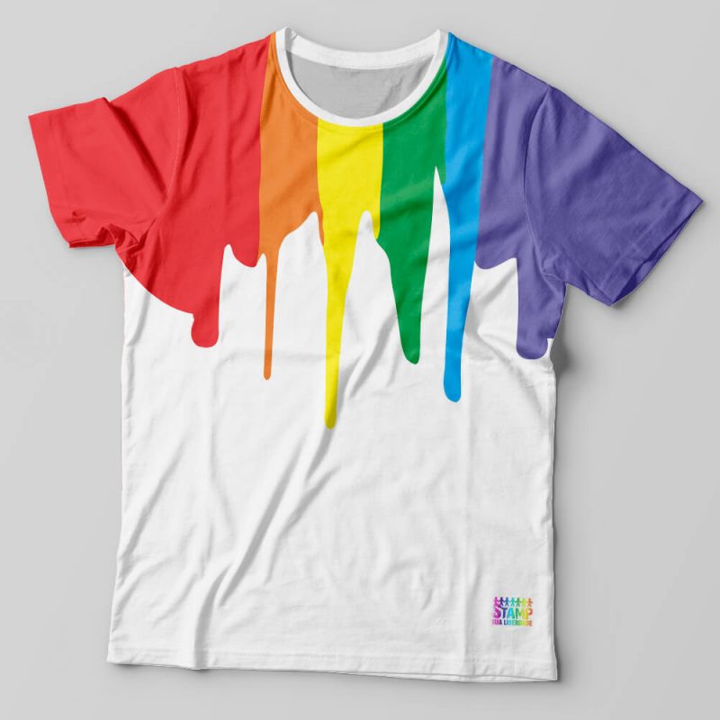 Camiseta Rainbow Ink