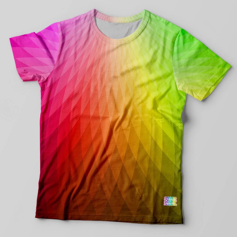 Camiseta Rainbow Mosaico