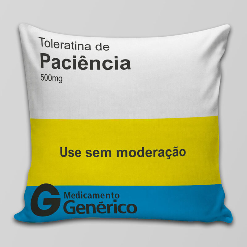 Capa de Almofada Toleratina de Paciência