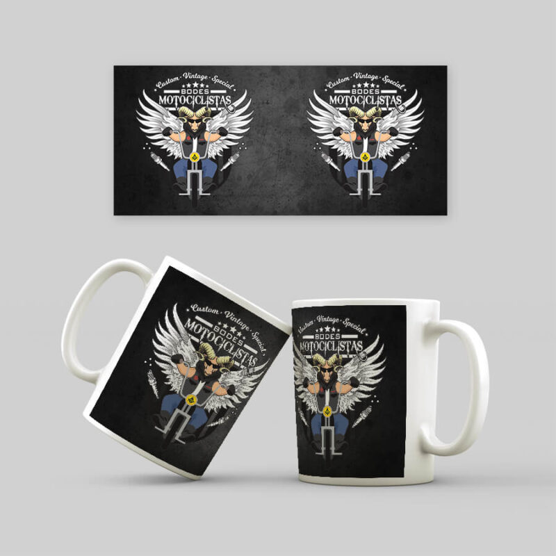 Caneca Maçonaria Bodes Motociclistas