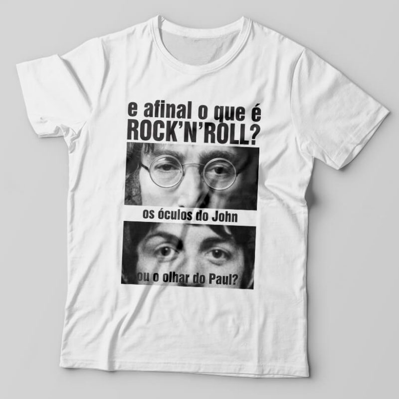 Camiseta Engenheiros do Hawaii O Papa é Pop Branca