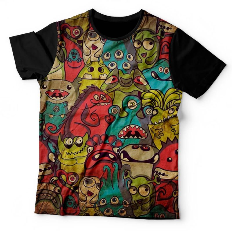 Camiseta Aliens Cartoon
