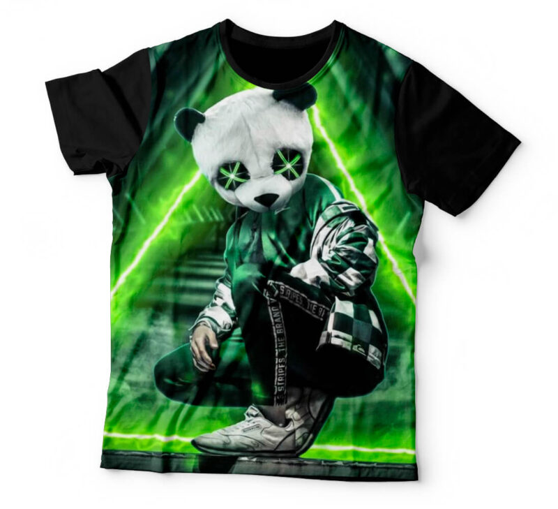 Camiseta Cyber Punk Panda