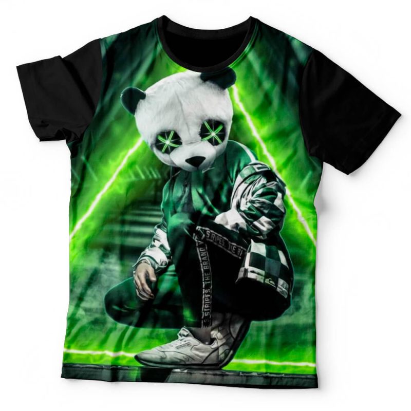 Camiseta Cyber Punk Panda