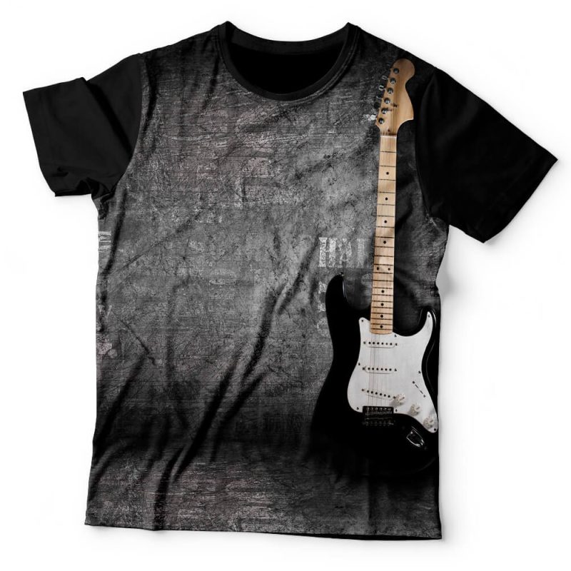Camiseta Guitarra Lateral
