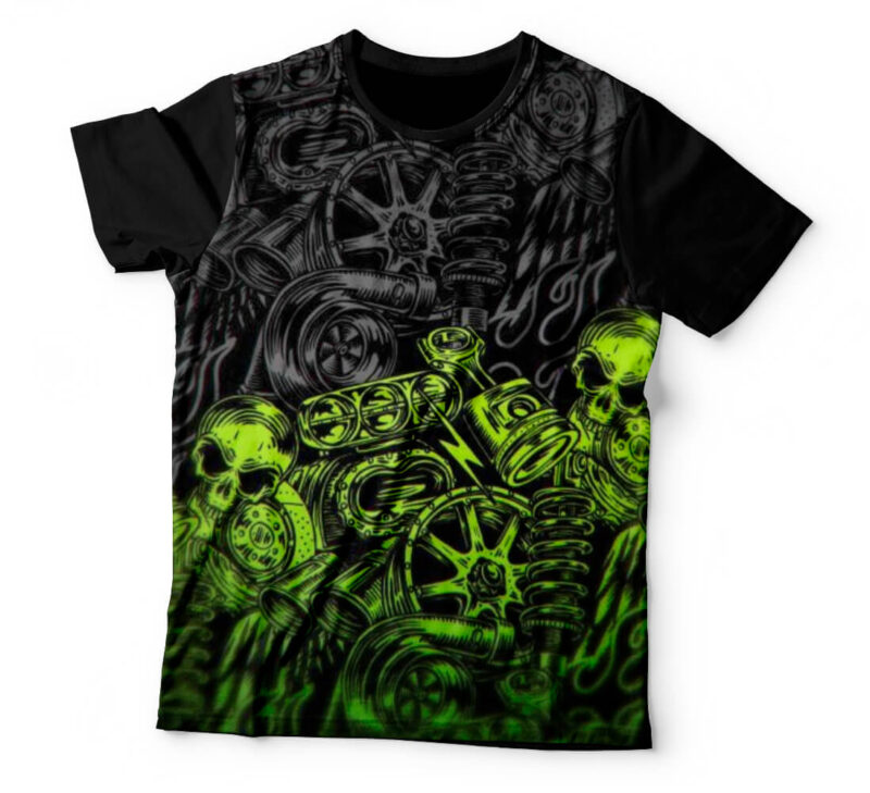 Camiseta Motor Skull