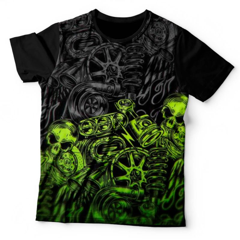 Camiseta Motor Skull