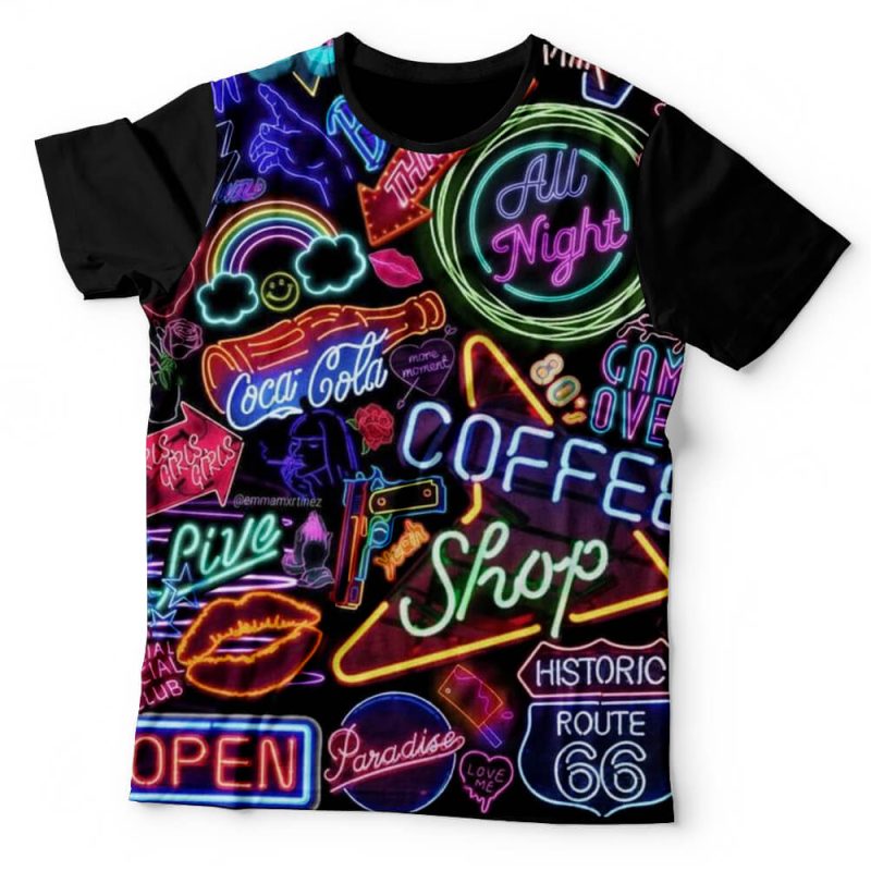 Camiseta Marcas em Luzes