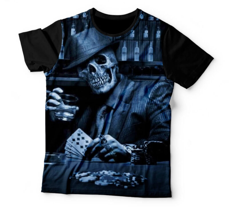 Camiseta Poker Skull