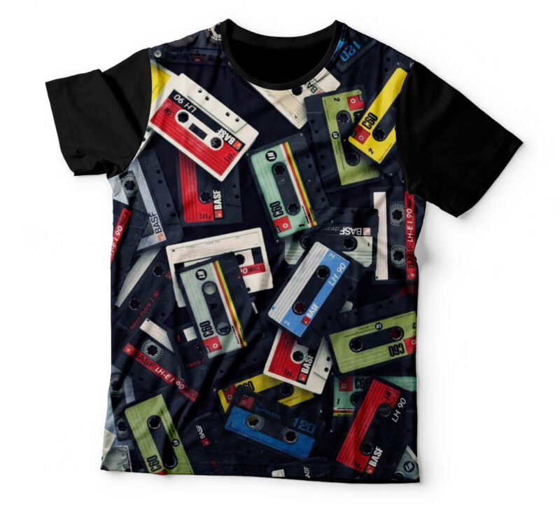 Camiseta Retro Fitas Cassete