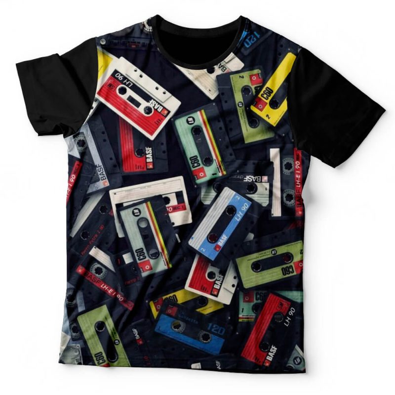 Camiseta Retro Fitas Cassete