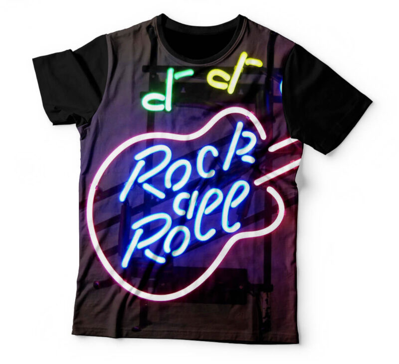 Camiseta Rock'n Roll em Luzes