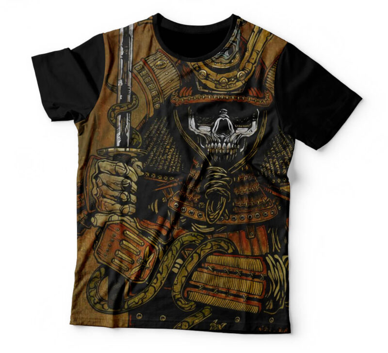 Camiseta Samurai Skull