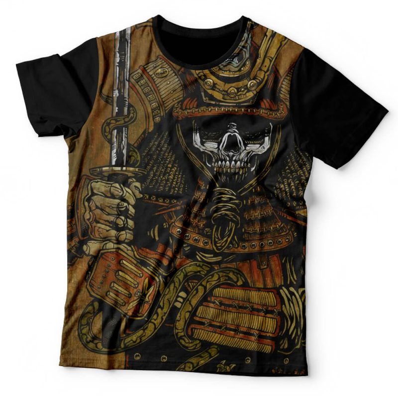 Camiseta Samurai Skull